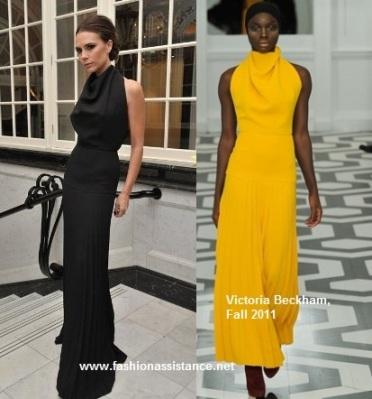 2011 British Fashion Awards. Victoria Beckham in Victoria Beckham Collection, Fall 2011