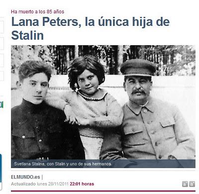 Ha muerto la única hija de Stalin
