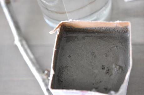 DIY: Árbol de Navidad con una rama y una base de cemento