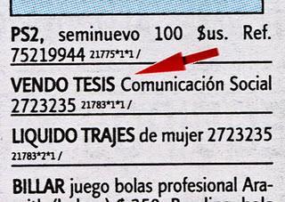 Reflexiones en torno a la tesis de postgrado. III. Modalidades alternativas non sanctas de tesis para los postgrados en Bolivia…