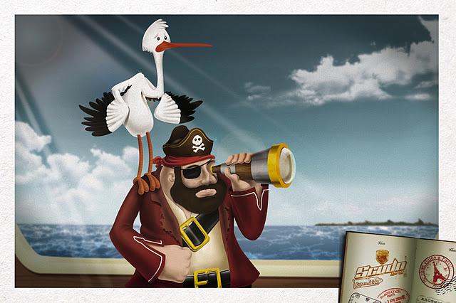 Una cigüeña desempleada