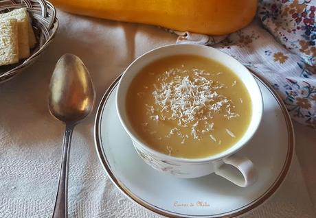 Crema de calabacín amarillo