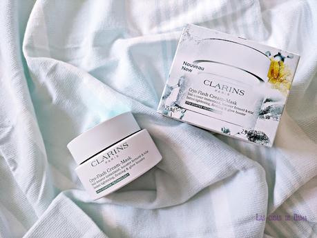 Nueva novedad Clarins beauty skincare  Cryo-Flash Cream-Mask mascarilla frio lifting belleza