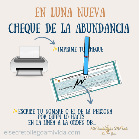 Cheque de la Abundancia julio 2023