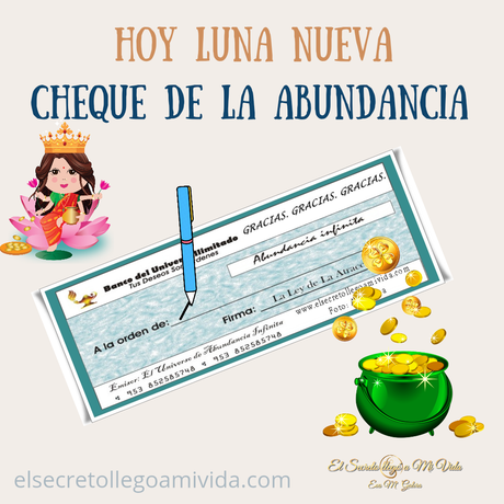 Cheque de la Abundancia julio 2023