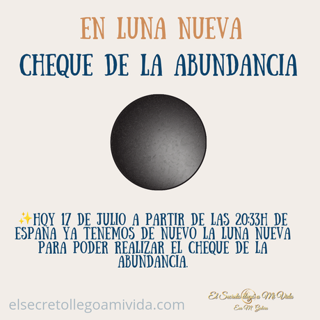 Cheque de la Abundancia julio 2023