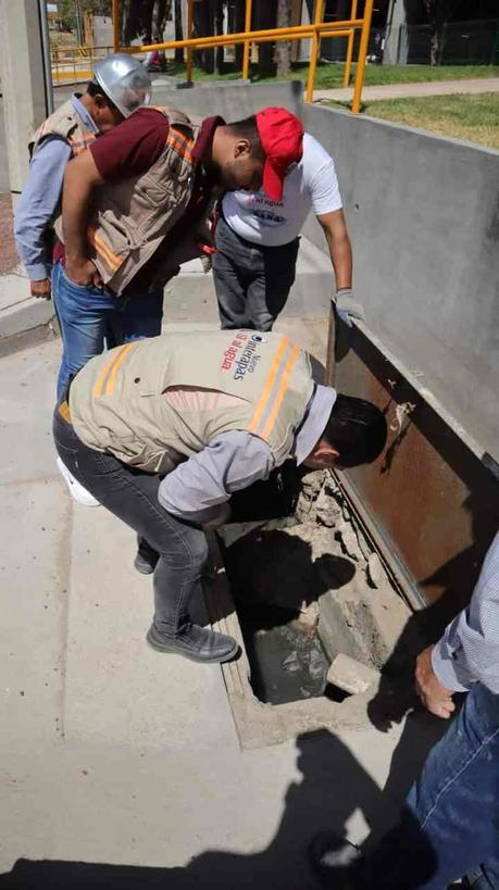 Segunda clausura de la descarga de drenaje a La Loma Centro Deportivo por deuda de más de 23 millones de pesos