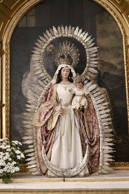 La iglesia del Convento del Espíritu Santo (7): el Retablo de la visión de Santa Teresa.