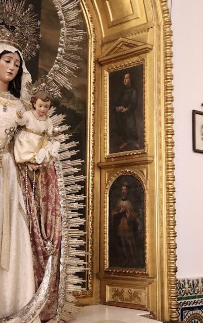 La iglesia del Convento del Espíritu Santo (7): el Retablo de la visión de Santa Teresa.