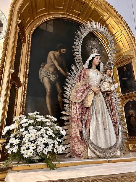 La iglesia del Convento del Espíritu Santo (7): el Retablo de la visión de Santa Teresa.