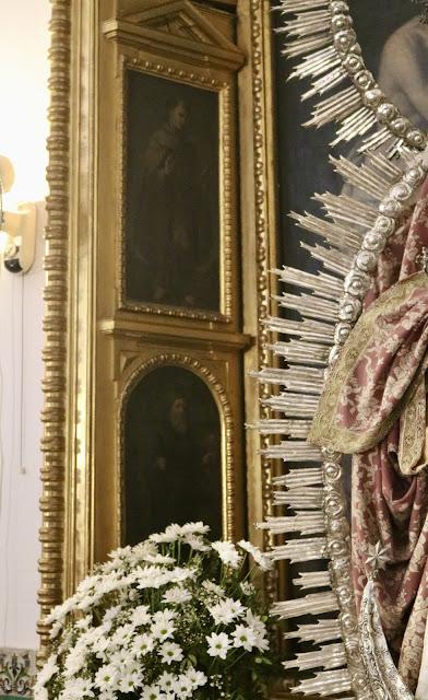 La iglesia del Convento del Espíritu Santo (7): el Retablo de la visión de Santa Teresa.