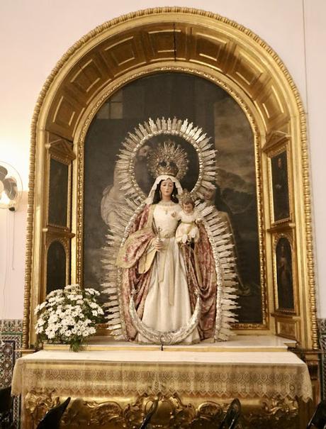 La iglesia del Convento del Espíritu Santo (7): el Retablo de la visión de Santa Teresa.