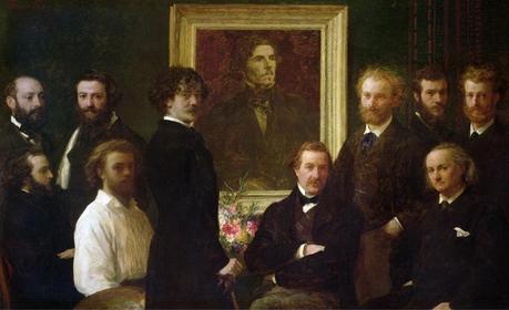 Manet y Degas, Pintar la modernidad Henri Fantin Latour Homenaje a Delacroix