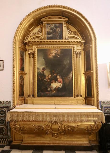 La iglesia del Convento del Espíritu Santo (8): el Retablo de la Adoración de los pastores.