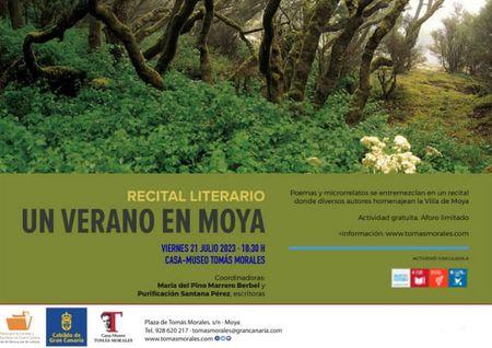 Lectura de Relatos «Un verano en Moya» Lectura de Relatos «Un verano en Moya»