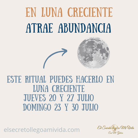 En Luna Creciente Ritual Abundancia