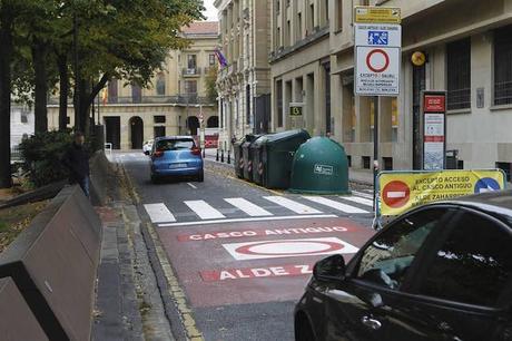 EL centro de Pamplona limita el tráfico contaminante
