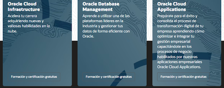 Certificaciones gratuitas en Oracle, válido hasta el 31 de agosto