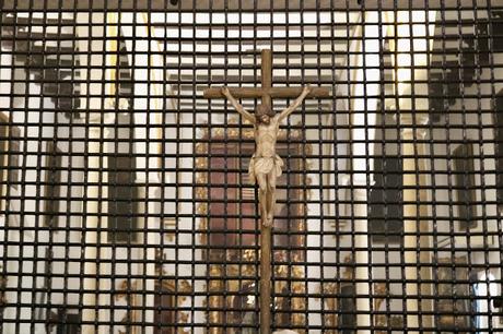 La iglesia del Convento del Espíritu Santo (10): el muro del Coro Bajo.