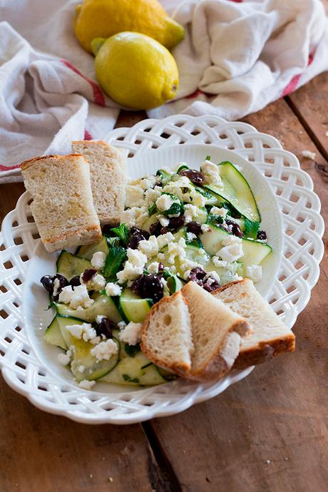 ENSALADA DE CALABACIN Y QUESO FETA