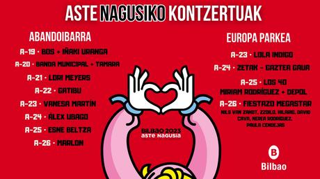 Aste Nagusia Bilbao 2023: conciertos