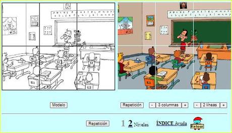 4 Rompecabezas con número de piezas cambiante