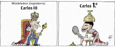 Dibujos infantiles que “ponen la piel de gallina”… Frases imperdibles de “Les Luthiers” y “El Rey Carlos”, en Wimbledon.