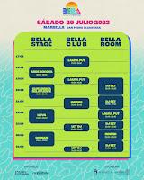 Horarios Bella Festival 2023 en Marbella el 29 de mayo