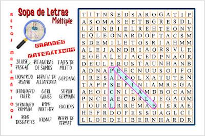Retos matemáticos, Desafíos matemáticos, Problemas matemáticos, Juegos de Letras, Juegos de Palabras, Sopa de Letras, Sopa de Letras Múltiple, Retos Visuales, Reto Visual, Palabra Oculta, Buscapalabras