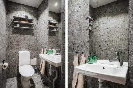 Un pequeño apartamento en tonos grises