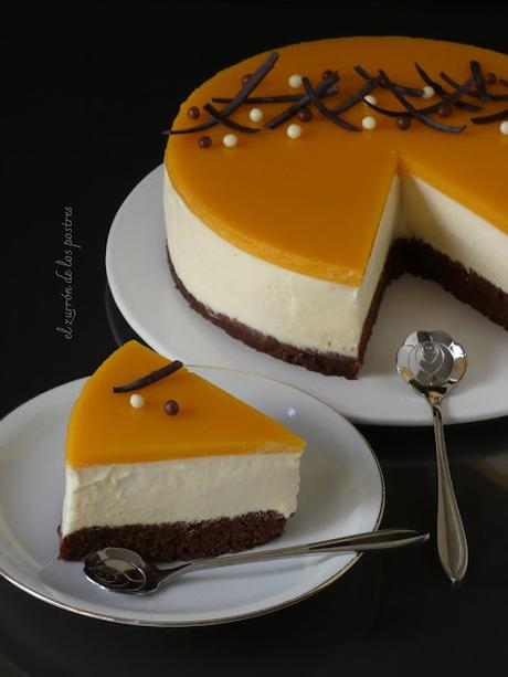 Tarta semifrío de Maracuyá y Mango