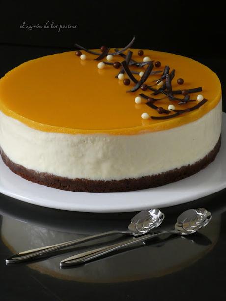 Tarta semifrío de Maracuyá y Mango