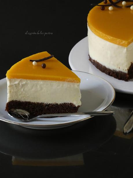 Tarta semifrío de Maracuyá y Mango