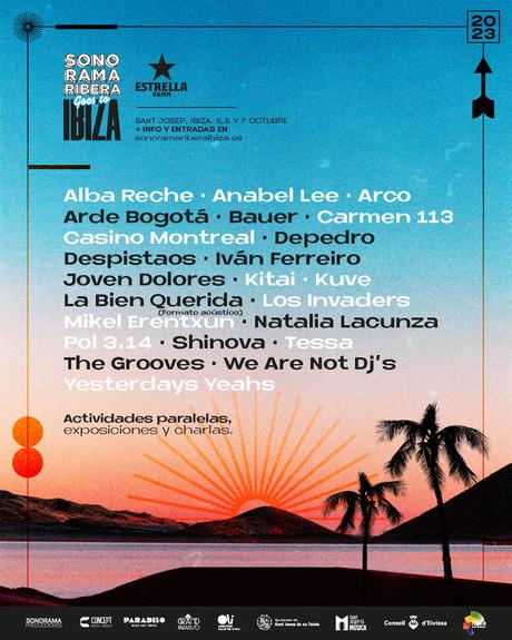 Cartel completo del Sonorama Ribera Ibiza 2023