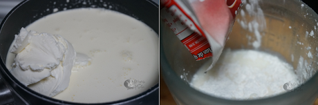 Tarta de queso y cuajada sin horno