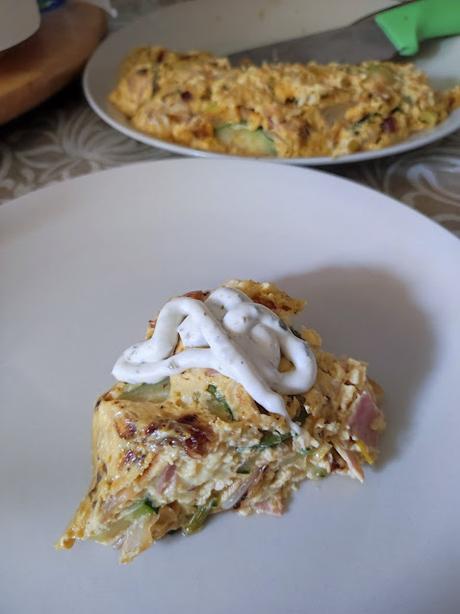 PASTEL DE PUERROS Y CALABACIN