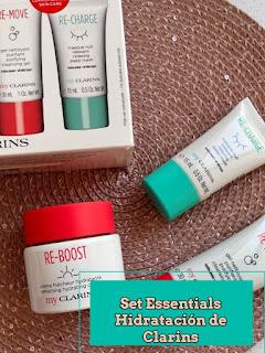 Set Re-boost esenciales de hidratación Clarins: Info y opinión