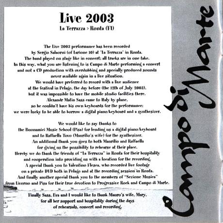 Campo Di Marte - Concerto Zero - Live 1972 - 2003 (2003)