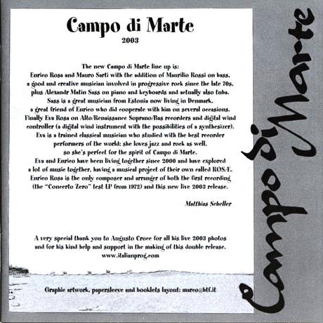 Campo Di Marte - Concerto Zero - Live 1972 - 2003 (2003) Campo Di Marte - Concerto Zero - Live 1972 - 2003 (2003)