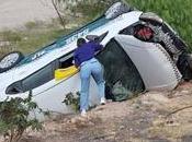Accidente taxi Circuito Potosí deja pasajeros heridos