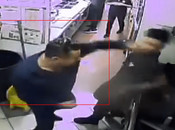 (video) Agresión salvaje Subway Rutilo Torres: Hombre golpea menor edad trabajador