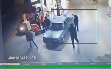 (video)Asalto a mano armada en gasolinera de la avenida Juárez: cuatro sospechosos a la fuga
