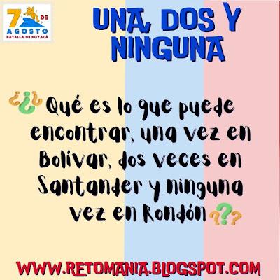 ACERTIJOS Desafío matemático, Reto matemático, Problema matemático, Batalla de Boyacá, Batalla del Puente, 7 de agosto, Fiesta Patria, Acertijo, Adivinanza