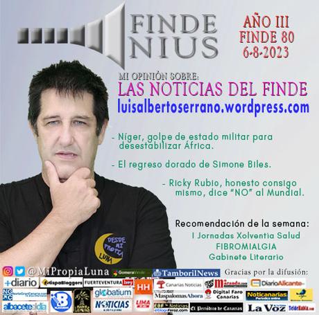 Mi opinión de la semana en FINDE NIUS (año 3 – finde 80) Mi opinión de la semana en FINDE NIUS (año 3 – finde 80)