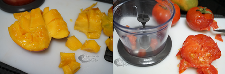 Salmorejo de mango sin pan Salmorejo de mango sin pan