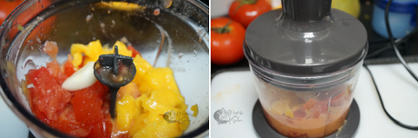 Salmorejo de mango sin pan Salmorejo de mango sin pan