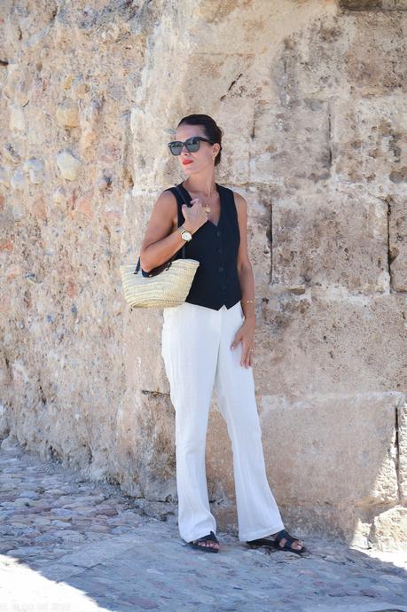 CHALECO Y PANTALÓN DE LINO