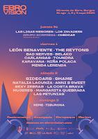 Cartel por días del Ebrovisión 2023