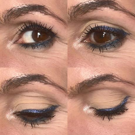 eyeliner azul zoom Maquillajes de verano en tonos fríos 07