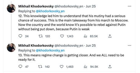 Los servicios secretos de Rusia y de Occidente ante la revuelta de Evgueni Prigozhin